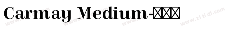 Carmay Medium字体转换